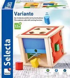 Produktbild: Selecta 62019 Varianto, Sortier-und Steckspiel aus Holz, 10 Monate to 3 Jahre, 15 cm, bunt