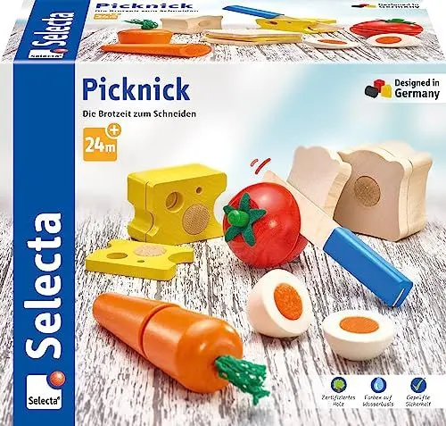 Produktbild: Selecta 62020 Picknick, Klett und Schneidespielzeug, 2 Jahre to 5 Jahre, 13 Teile