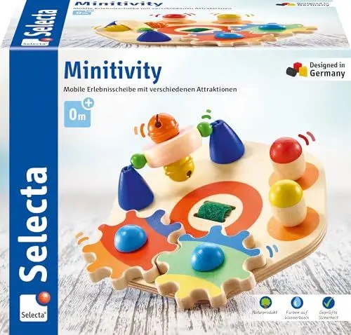 Produktbild: Selecta 62036 Minitivity, Motorikspielzeug, 1 Jahr to 3 Jahre, aus Holz, 14 cm