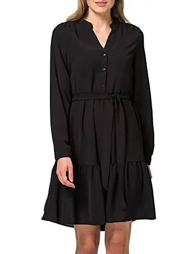 Produktbild: SELECTED FEMME Damen Slfmivia Short Dress B Noos Kleid, Schwarz, 38 EU