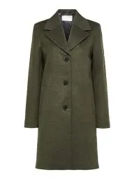Produktbild: SELECTED FEMME Damen Slfnew Sasja Wool Coat B Noos Mantel, Ivy Green, 42 EU