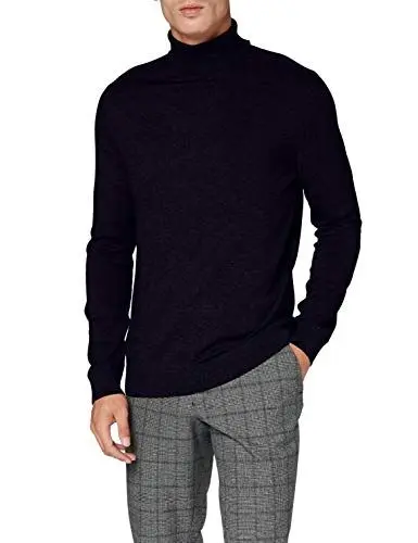Produktbild: SELECTED HOMME Herren SLHBERG ROLL Neck B NOOS 16074684, Navy Blazer/Melange, M