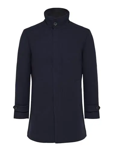 Produktbild: Selected Homme male Wollmantel Klassischer, Blau