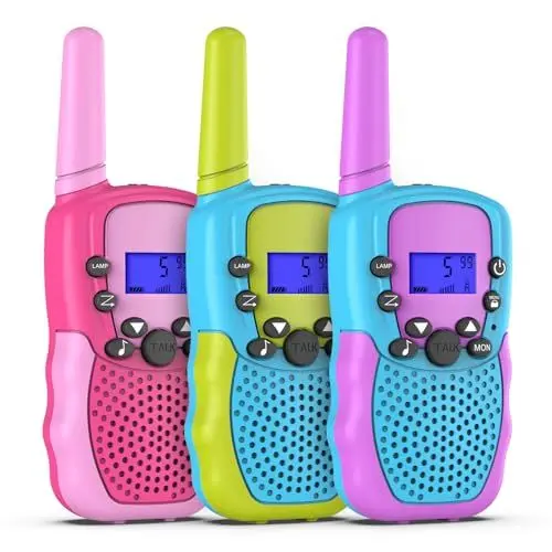 Produktbild: Selieve Spielzeug für 3-12 Jährige Mädchen oder Jungen, Walkie Talkies für Kinder 3er Set 3 KM Reichweite Spielzeug für Innen Draußen Aktivität Stem,Geschenke für 3-8 jährige Jungen und Mädchen