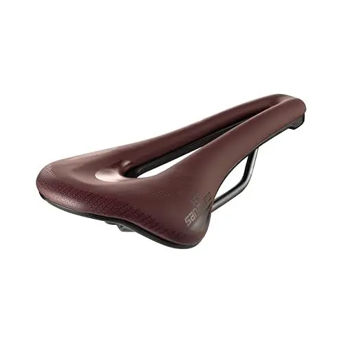 Produktbild: Selle San Marco SHORTFIT 2.0 Supercomfort Racing – Leichter Gravel- & Bikepacking-Sattel mit anatomischem Loch, extra Gel, Stahlrahmen – Größe S3, Rot