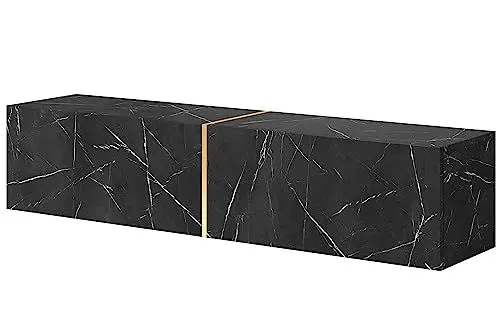 Produktbild: Selsey BISIRA TV Lowboard, schwarz, 140 cm