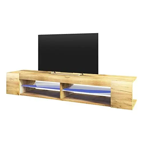 Produktbild: Selsey Mitchell – TV-Lowboard Wotan Eiche Matt 180 cm breit mit LED