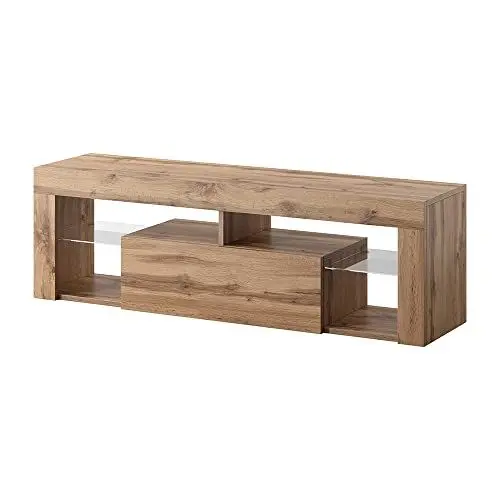 Produktbild: Selsey TV Schrank Board Sideboard Fernsehtisch Fernsehschrank 140 cm Stehend Eiche Lancelot Bianko