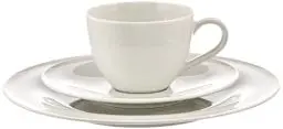 Produktbild: SELTMANN WEIDEN Kaffeeservice 18-teilig BT - Beat - Form: Rund mit Rillenrelief - moderner Stil - Weiß