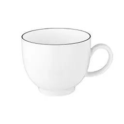 Produktbild: SELTMANN WEIDEN Kaffeetasse - 0,22 L - Durchmesser: 10,7 - Höhe: 6,7 cm - Lido - Form: Rund - 10826 Weiß - Black Line