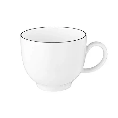 Produktbild: SELTMANN WEIDEN Kaffeetasse - 0,22 L - Durchmesser: 10,7 - Höhe: 6,7 cm - Lido - Form: Rund - 10826 Weiß - Black Line