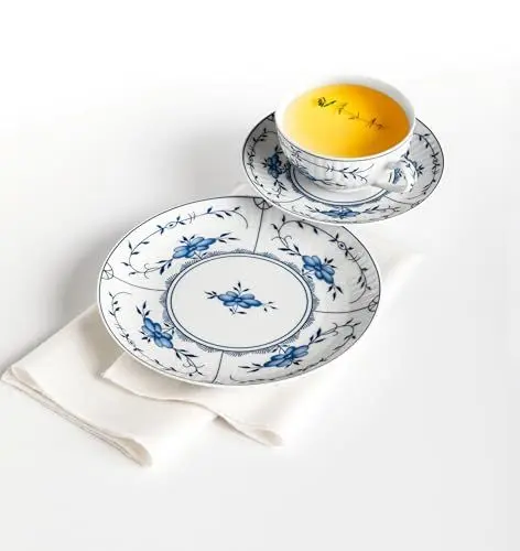 Produktbild: Seltmann Weiden 4052212141442 Teeservice 18-teilig klein, Teeobertasse, Untertasse, 6X Brotteller, Porzellan
