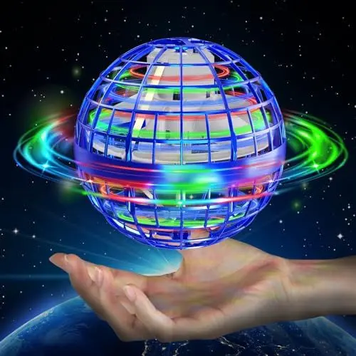 Produktbild: semai Fliegender Ball,orbi Boomerang Ball, Kinder Spielzeug ab 6 Jahren mit LED Licht, Hand Controlled Hover Ball Geschenke für Jungen Mädchen 6-12 Jahre (blau)