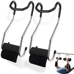 Produktbild: SEMEDOYO Dumbbell-Spotter-Haken für die Langhantel: Für Schulter- und Brustbankdrücken, das Aufhängen von Kurzhanteln an Langhanteln, Sicherheitsaufhängung zur Verbesserung der Kraftleistung.
