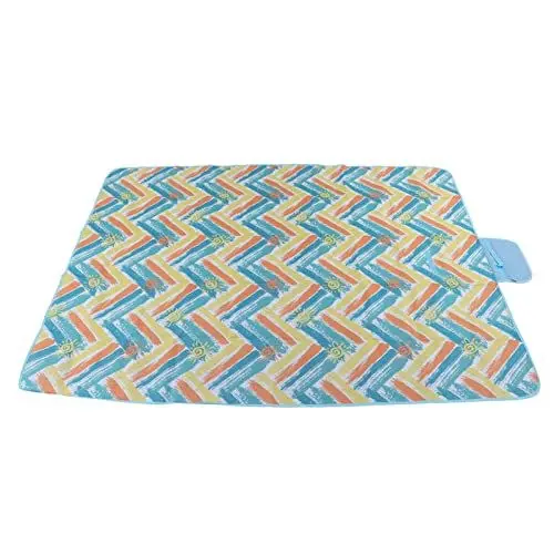 Produktbild: Sempoda Extra Große Picknickdecken, Faltbare und Leichte Stranddecken, Waschbare, wasserdichte, übergroße, Kompakte Picknickmatte für Frühlings- und Sommerdecken Am Strand(Blau)