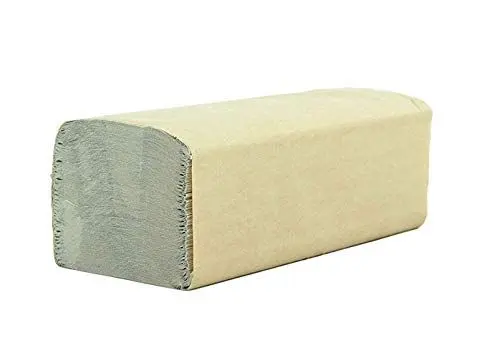 Produktbild: SemyTop Quicky Papierhandtuch, ZZ-Falz, 25 x 23 cm, 1lag, natur, 5000 Blatt, 1er Pack (10 x 500 Stück), ST-77048