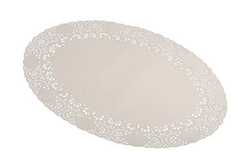 Produktbild: SemyTop ST-3093 Tortenspitze, Oval, Weiß, 26 x 35 cm, 1000 Stück