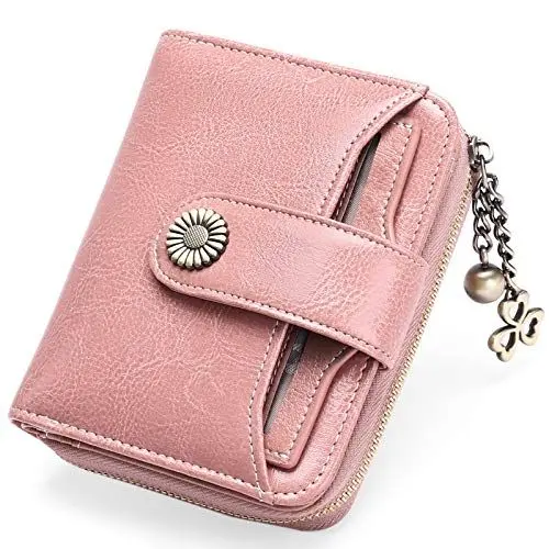 Produktbild: SENDEFN Geldbörse Damen Klein,Geldbeutel Frauen Veganes Leder,mit Münzfach Kleines Zipper Brieftasche Kartenhalter mit RFID Blocker