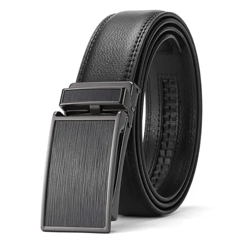 Produktbild: SENDEFN Gürtel Herren, Ledergürtel herren, Gürtel Ratsche Automatikschließe für Herren Jeans und Business Anzug, Breit 35mm,Größe Einstellbar Belt