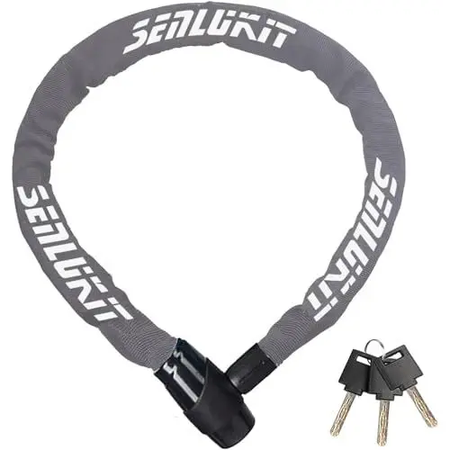 Produktbild: SenluKit Fahrradschloss Sicherheitsstufe Sehr Hoch Level 5,Fahrradschloss Mit Schlüssel,Anti-Diebstahl Fahrradschloss