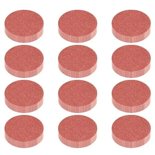 Produktbild: Senmai Tools 120 Stück Schleifpapier 50mm Schleifscheiben Rund Körnung 1000, Schleifpapier Klett 2 Zoll Schleifpads Geeignet für Elektrowerkzeuge Holzmöbellackierung Automobil