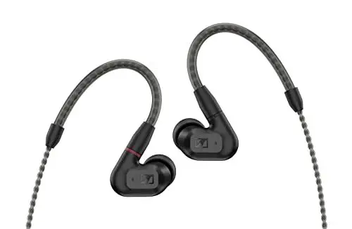 Produktbild: Sennheiser IE 200 kabelgebundene Audiophile Stereo Kopfhörer - In-Ear Earbuds mit Kabel - mit klarem, überlegenem Hi-Fi Sound, lebensechter Intonation und beeindruckendem Bass - Schwarz