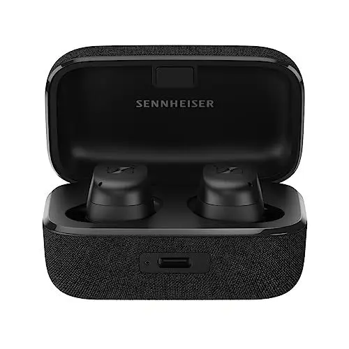 Produktbild: Sennheiser MOMENTUM True Wireless 3 — Bluetooth-In-Ear-Kopfhörer für Musik und Anrufe mit adaptiver Geräuschunterdrückung und 28 Stunden Akkulaufzeit, schwarz