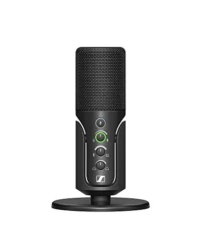 Produktbild: Sennheiser Profile USB Mikrofon mit Kondensatorkapsel | Plug & Play-Design, Perfekt für Podcasts und Streaming | Tischfuß und 1,2m USB-C Kabel Enhalten- Schwarz (700065)