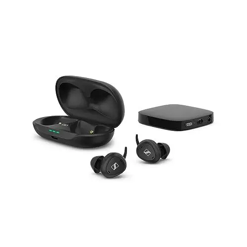 Produktbild: Sennheiser TV Clear Set - Wireless TV-Kopfhörer mit passiver Geräuschunterdrückung und Bluetooth - komfortable, kabellose In-Ear Kopfhörer für den Fernseher