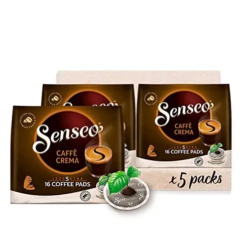 Produktbild: Senseo Pads Caffè Crema, 5 x 16 Getränke, 80 Kaffeepads
