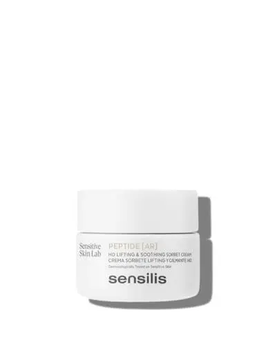Produktbild: Sensilis Peptide AR Sorbetcreme Lifting und beruhigend, mit Peptiden und Hyaluronsäure, für normale bis fettige und empfindliche Haut, 50 ml