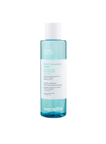 Produktbild: Sensilis - Purify Balancing Toner, Ausgleichendes Gesichtswasser, Minimiert Poren, Reguliert Talgabsonderung, Feuchtigkeitsspendend, Hyaluronsäure, Zink, Buchu-Blatt-Extrakt, Ocean Respect - 200 ml