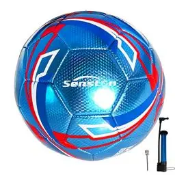 Produktbild: Senston Fussball mit Ball Pumpe, Fußball Größe 4, Training Fussbälle, Football für Beginner Jugend Erwachsene
