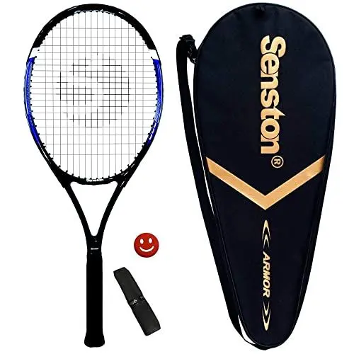 Produktbild: Senston Tennisschläger, 68,6 cm, für Unisex, Anfänger und Freizeitspieler, guter Griff mit Tennistasche und Vibrationsdämpfer