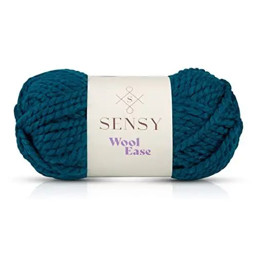 Produktbild: Sensy Wool Ease Yarn, 3.5 oz, 66 Yards, Gauge 6 Super Bulky (Peacock)