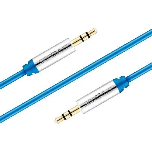 Produktbild: Sentivus 5m Aux Kabel, Audio Klinkenkabel 3,5mm für iPhones, iPads, Smartphones, Tablet & andere Stereo Geräte, blau