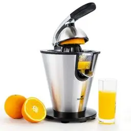 Produktbild: SENYA Elektrische Zitruspresse, Hebelarm, Edelstahl, 0,7 l, 160 W, Edelstahl, Schwarz