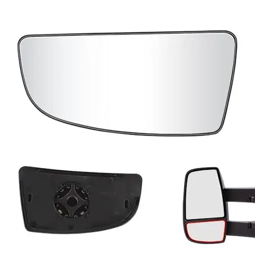 Produktbild: SENZEAL Spiegelglas Links Fahrerseite mit Trägerplatte für Ford Transit MK8 2014-2022 1855103 BK3117C718AB Außenspiegel Glas Ersatz (Unten Links)