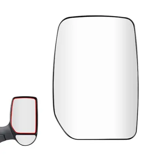 Produktbild: SENZEAL Spiegelglas Rechts Beifahrerseite mit Trägerplatte für Ford Transit MK6 MK7 2000-2013 YC15-17K740-BA 4059965 Unbeheizt Außenspiegel Glas Ersatz (Oben Rechts)