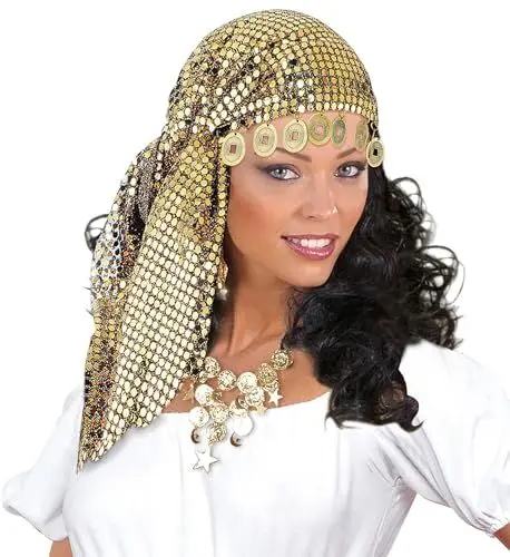 Produktbild: W WIDMANN MILANO Party Fashion 8477N - Kopfschmuck Wahrsagerin, Hut, Kopfschmuck, Accessoire, Mottoparty, Karneval