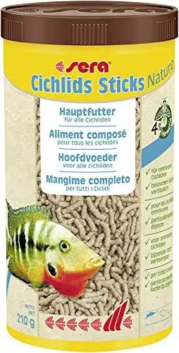 Produktbild: sera Cichlids Sticks Nature 1000 ml (210 g) - Hauptfutter für alle Cichliden