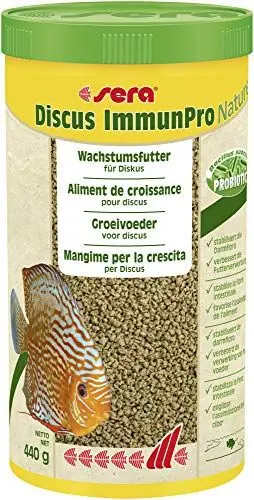 Produktbild: sera Discus ImmunPro Nature 1000 ml (440 g) - Wachstumsfutter für Diskus mit Probiotikum, Diskus Futter