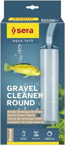Produktbild: sera Gravel Cleaner Round | Runder Aquarium Bodengrundreiniger | Mulmsauger für große Kiesflächen | Aquarien Bodenreiniger | Aquarium Kiesreiniger | Mulmabsauger | Schlauch- & Filterzubehör