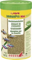 Produktbild: sera ImmunPro Mini Nature 250 ml (120 g) - Probiotisches Wachstumsfutter für Zierfische bis 4 cm