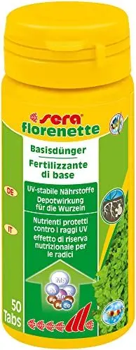 Produktbild: sera florenette 50 Tabletten für prächtige Wasserpflanzen im Aquarium, mit Nährstoffdepot an der Wurzel, Dünger für die Wurzeln, für Aquarienpflanzen, Small