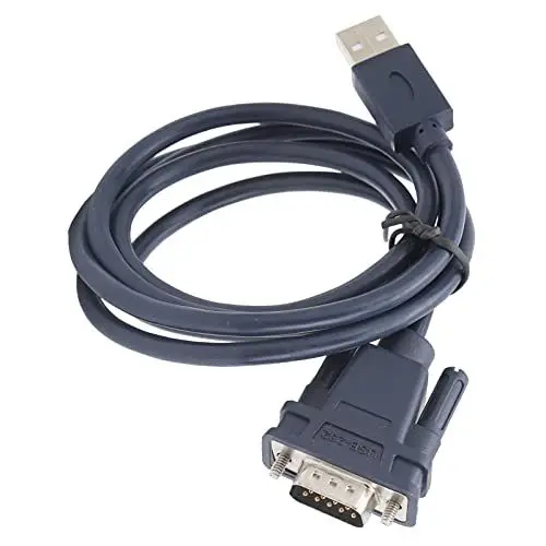 Produktbild: Serielles USB-zu-RS232-Kabel, 9-poliger USB-zu-RS-232-Stecker-Adapter in Industriequalität für Win8/10/OS