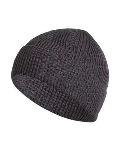 Produktbild: SERIMANEA Mütze Herren Winter - Mütze Damen Winter aus 50% Merinowolle - Warme Beanie Herren und Damen - Wintermütze Herren - Wintermütze Damen - Haube Herren - Graphit