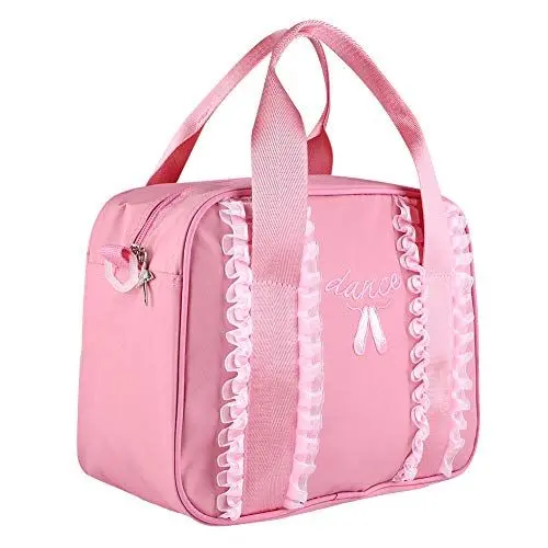 Produktbild: Serlium Balletttasche, Mädchen Bance Tasche Schöne personalisierte Tanztasche für Tänzer Kinder Ballerina(Rosa)