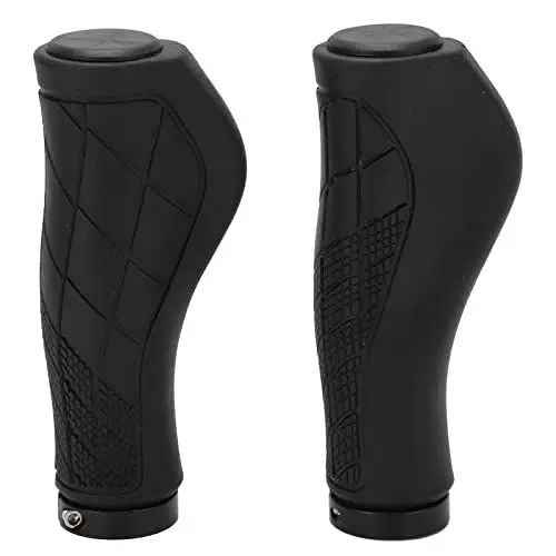 Produktbild: Serlium Fahrradgriffe, Rutschfester, ultraleichter, ergonomischer Fahrradgriff, Lenkergriffe, Mountainbike-Ersatzlenkergriff mit Endkappen für Fahrradteile, Zubehör(1#)