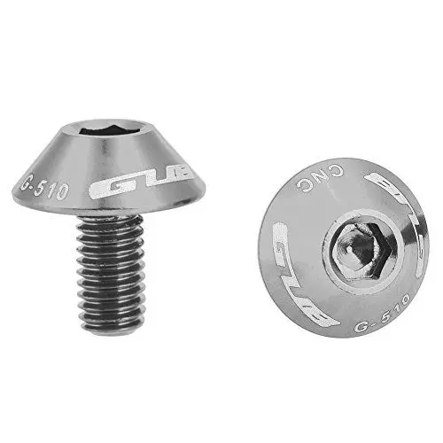 Produktbild: Serlium Fahrradhalterung Schraubenbolzen, 2 Stück M5 12 mm Flaschenhalterhalter zur Befestigung und Dekoration, geeignet für GUB G510(Silber)